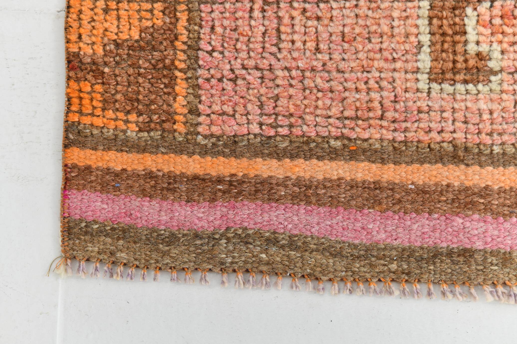 3x11 Colorful Turkish Vintage Runner Rug, 92x328Cm