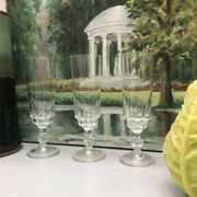 Set of 6 lance model champagne flutes, design made in France from the 1970s.