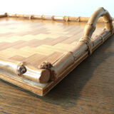 Bamboo marquetry tray