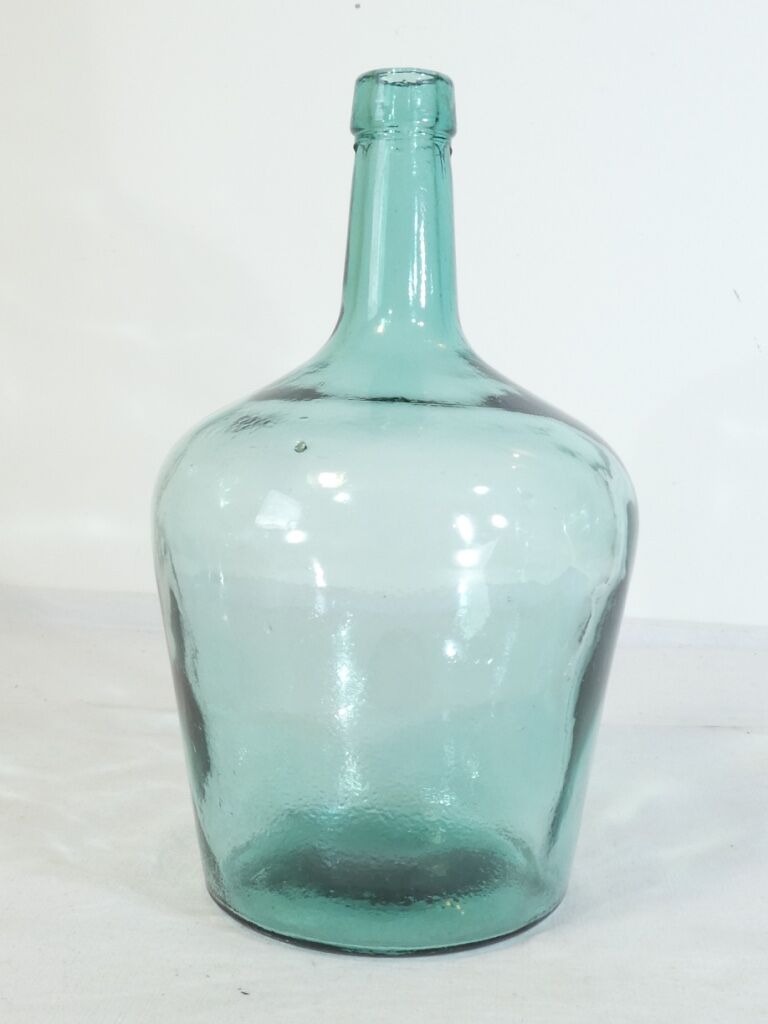 Bonbonne dame jeanne en verre soufflé bullé 2 litres nº1