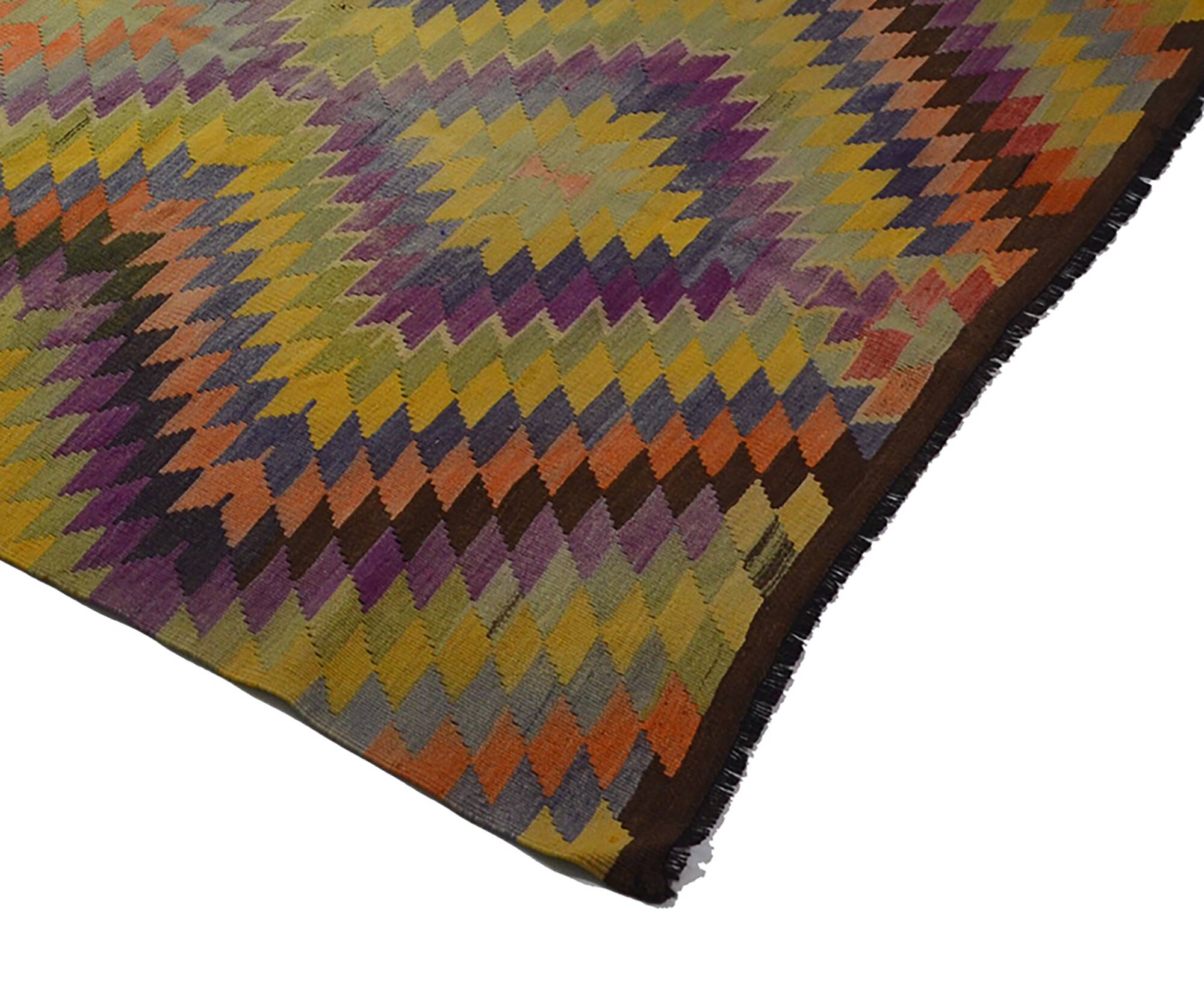 Vintage Turkish Kilim Coloured 163x298 cm Handwoven Bohemian Spirit