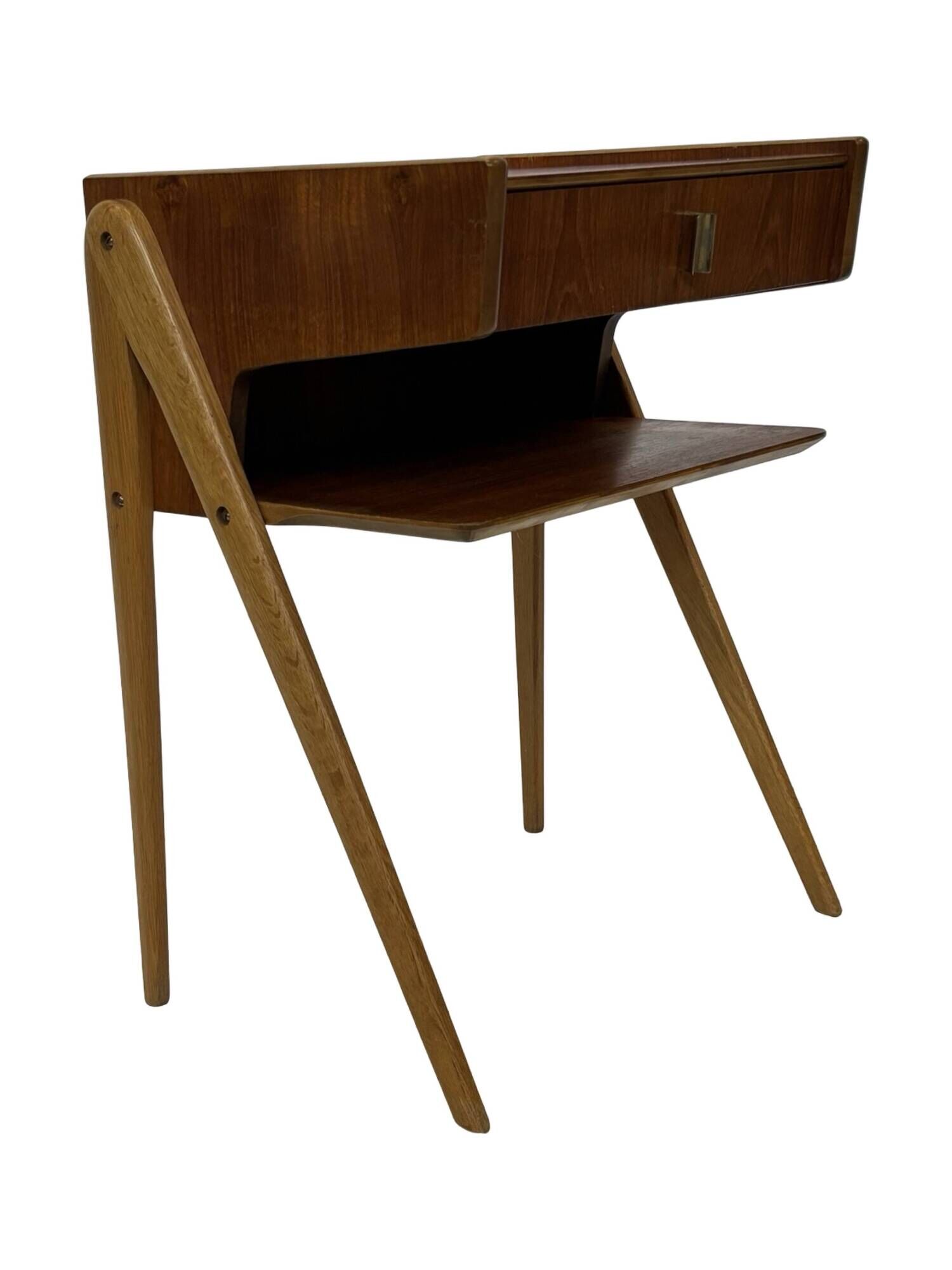 Vintage Scandinavian teak side table/bedside table and 60's Design