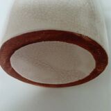 off-white/cream crackled glaze ceramic vase