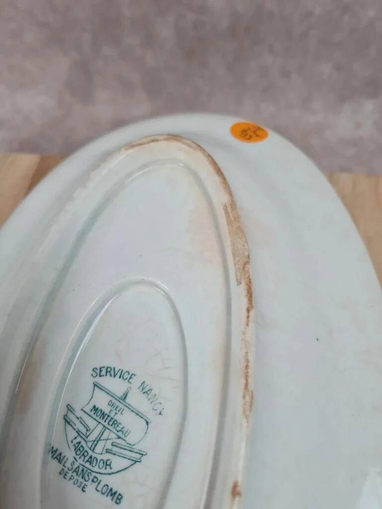 Antique sauceboat Creil & Montereau – Nancy service