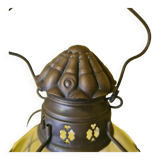 Lanterne de bateau en cuivre pour bougie, vers 1900