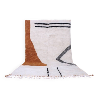 Handmade, colorful Beni Ouraine rug, traditional style, size 150 x 250 cm