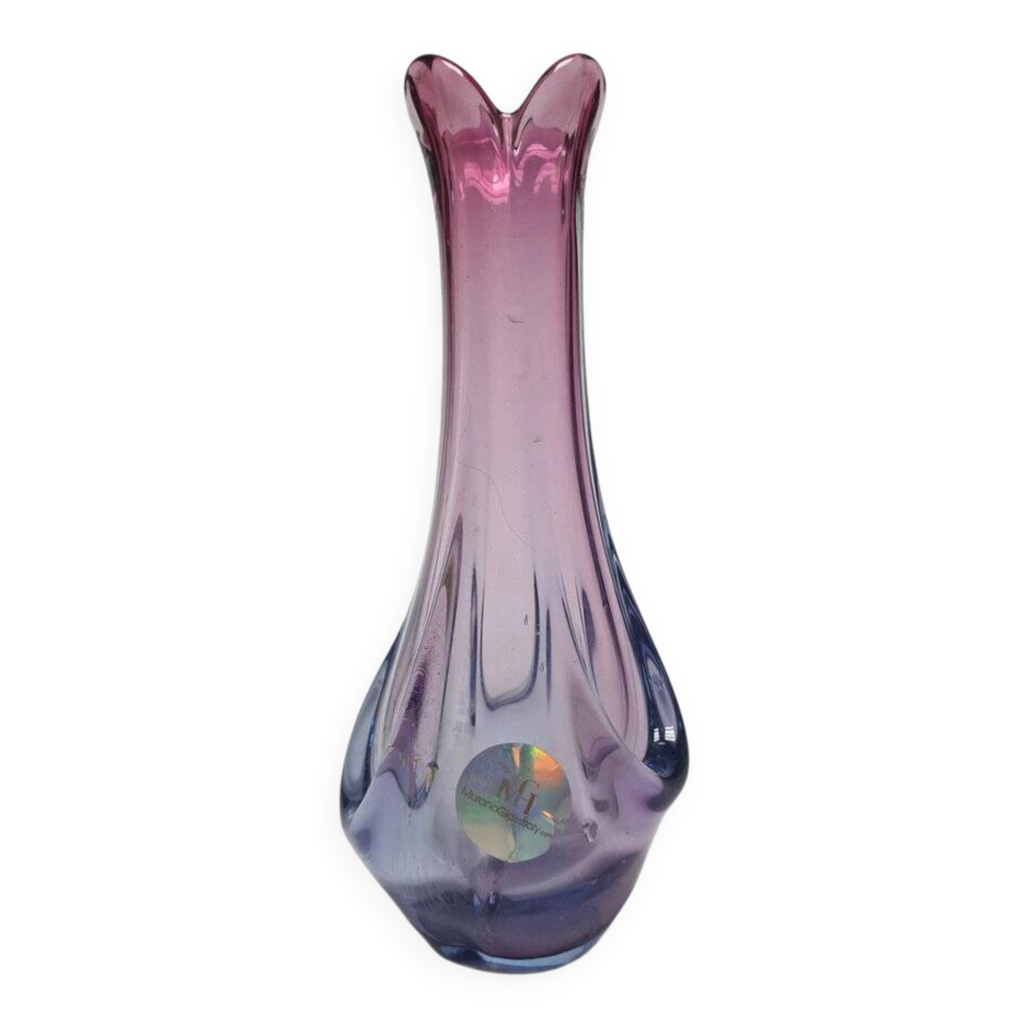 Italian vase in Murano glass from Mandruzzato, 1950s