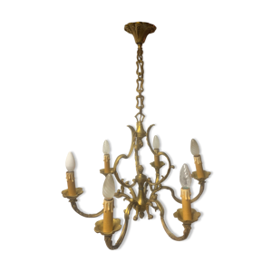 lustre en bronze 6 branches