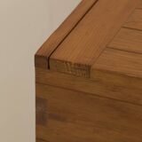 Large chest Maison Regain in solid pine Vintage Circa 1975