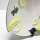 Set of 8 Italian fish plates in Barbotine ceramic.