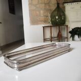 Silver metal tray