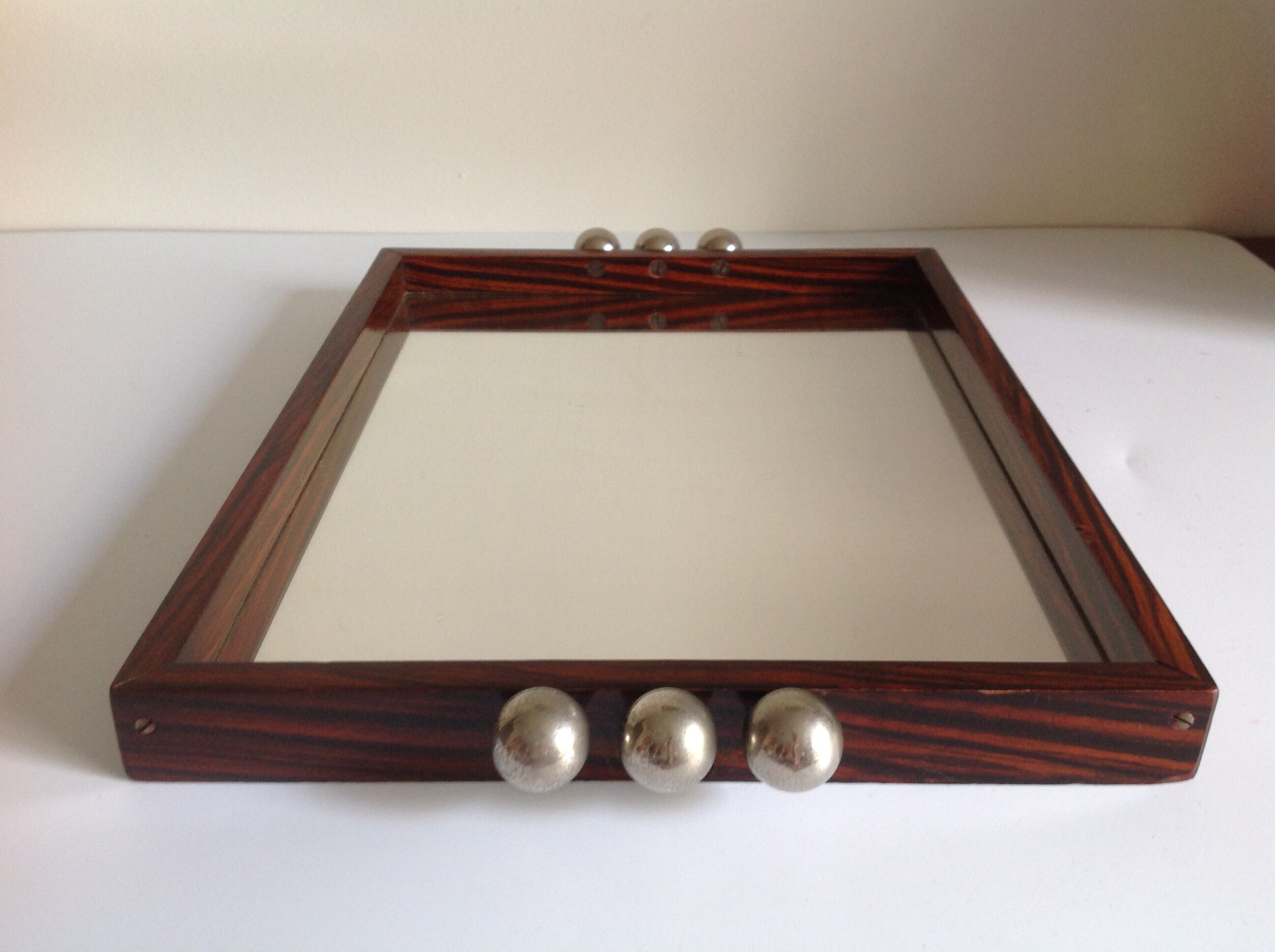 Art deco mirror plateau