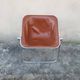 Plona brown leather folding chair by Giancarlo Piretti for Castelli/ Italian Space Age Design