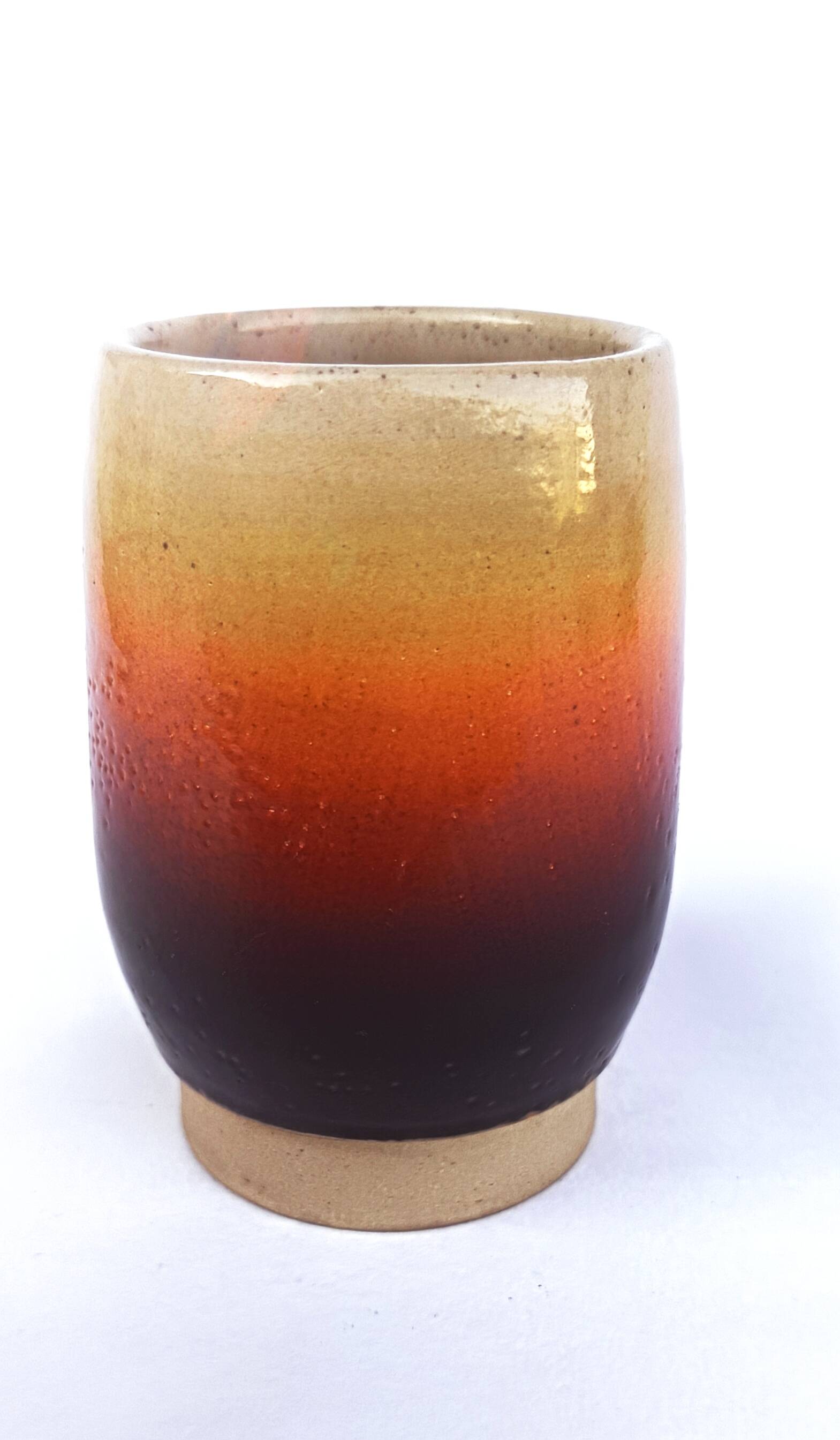 Bowl made of stoneware with volcanic glaze