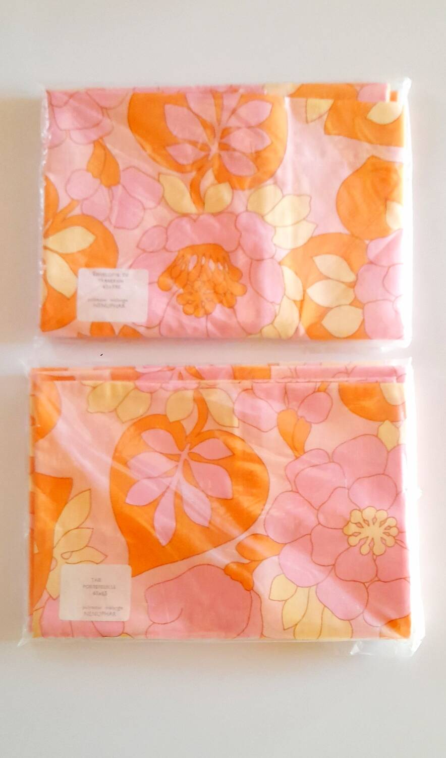 70s floral pillowcases
