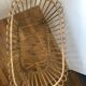 Vintage rattan cradle