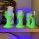 Set of 6 Alsatian crystal stem glasses in ouraline – Röme style