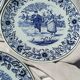 Set of 4 plates Delft Dutch rural life