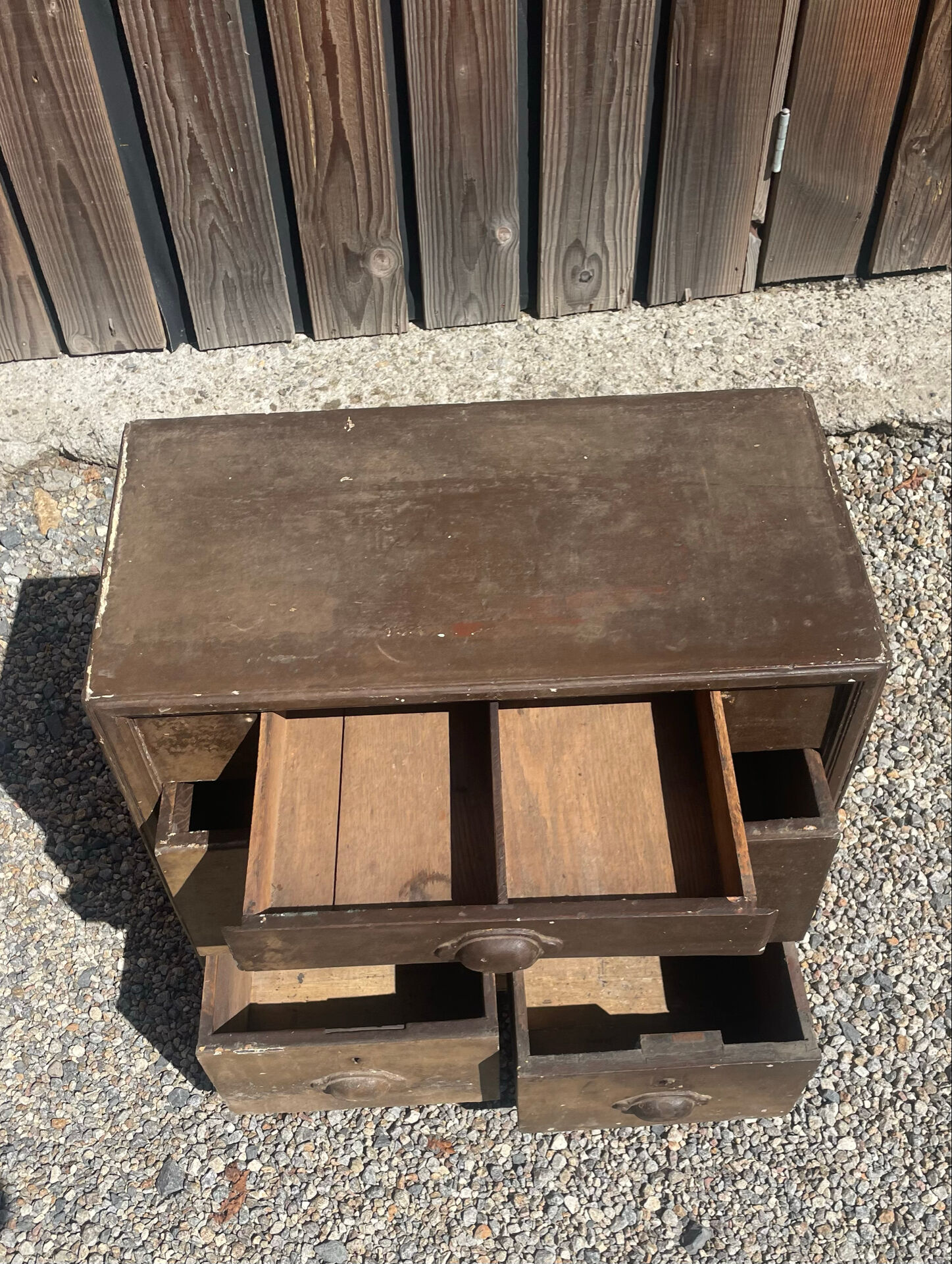 cabinet d'écriture commode ancien en bois