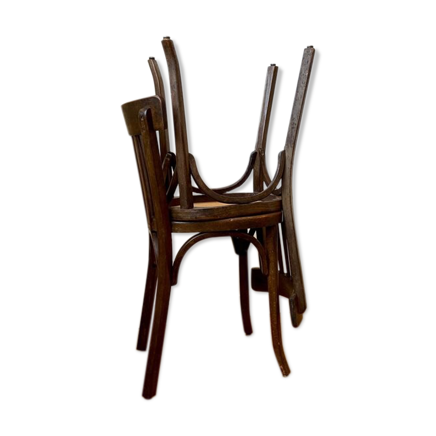 2 Baumann bistro chairs in dark wood