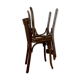 2 chaises bistrot Baumann en bois foncé