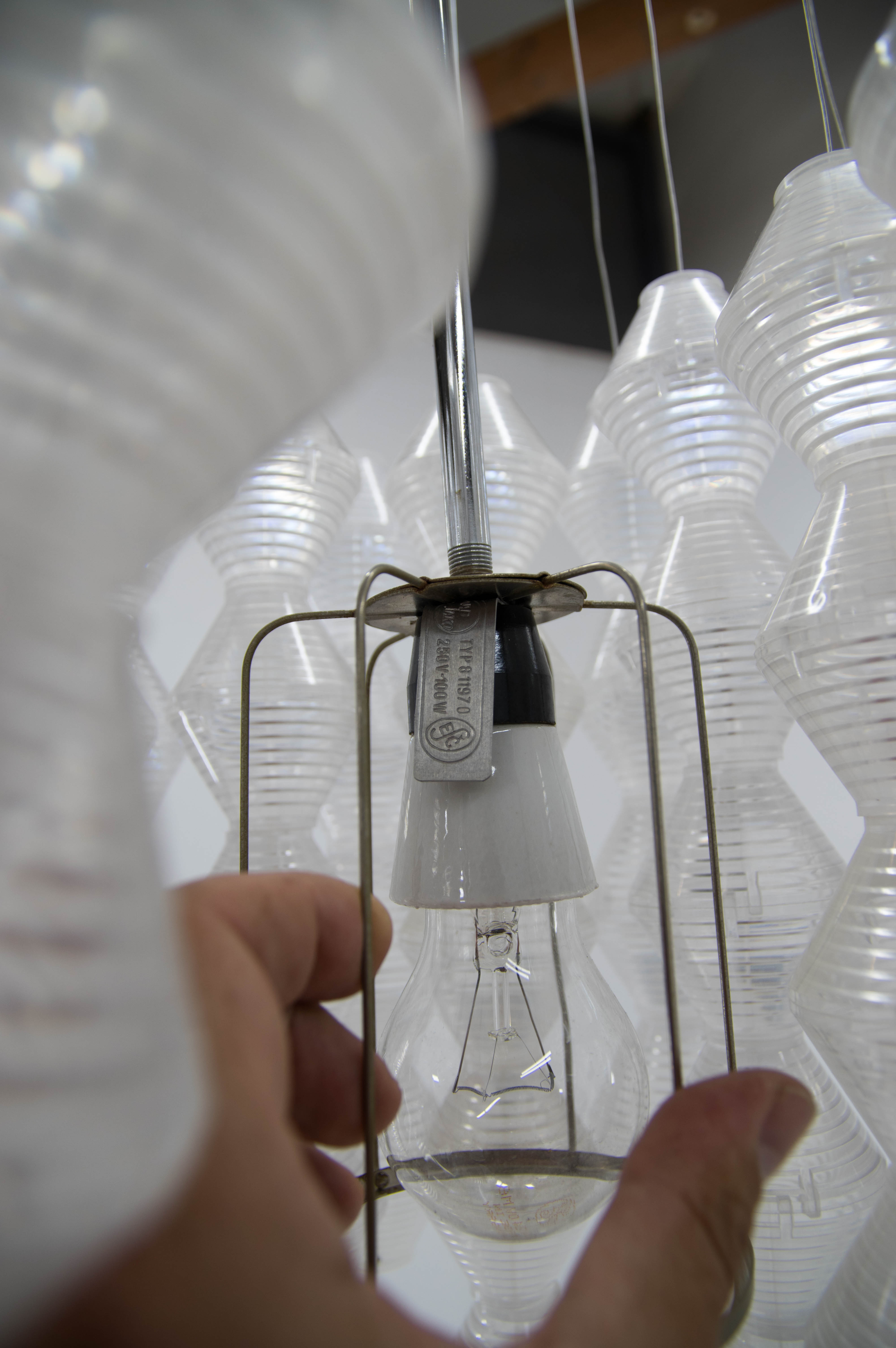 Space Age Chandelier by Napako, 1970s