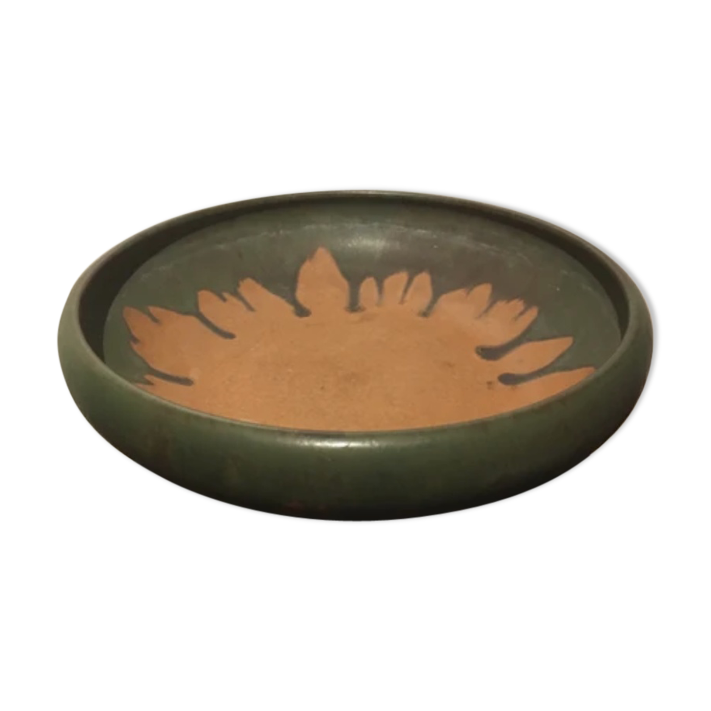 Flamed terracotta dish