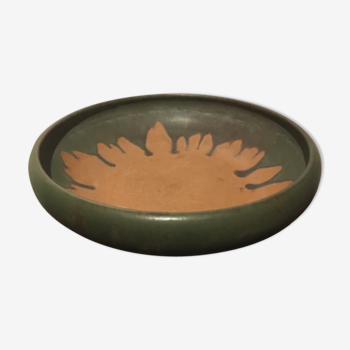 Flamed terracotta dish