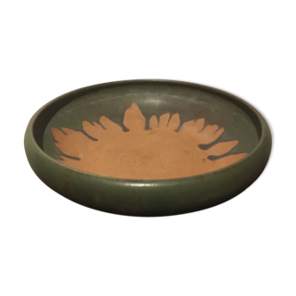 Flamed terracotta dish