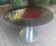 Italian table - Steel and smoked glass - c. 1970