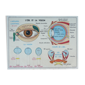 Ancienne affiche scolaire MDI,