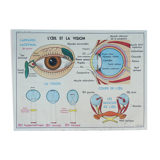 Old MDI school poster, eye-vision & ear-nose
