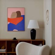 Peinture figurative minimaliste "In your arms" par Bodasca