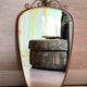 Golden Metal Rearview Mirror