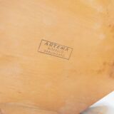 Orange wood Memphis-style Pencil Coat Rack, XL vintage 1980s, Italy by Artema