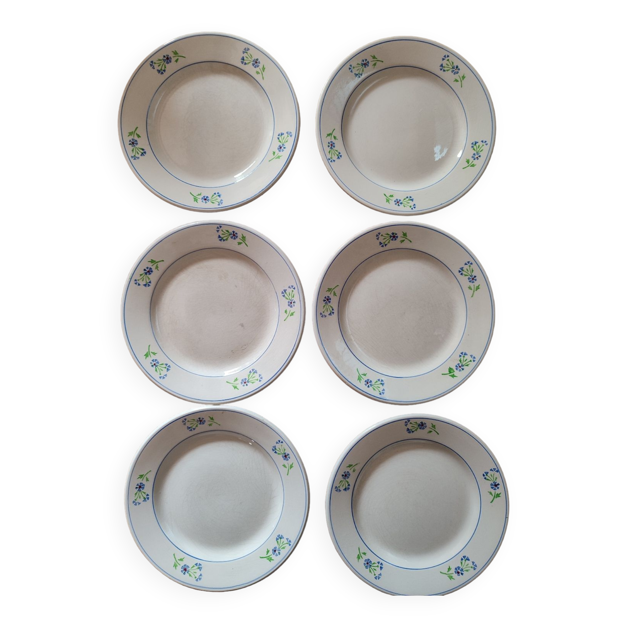 Cornflower dessert plates