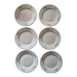 Assiettes à dessert bleuet