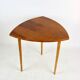Polish leaf-shaped coffee table console from the 70s
