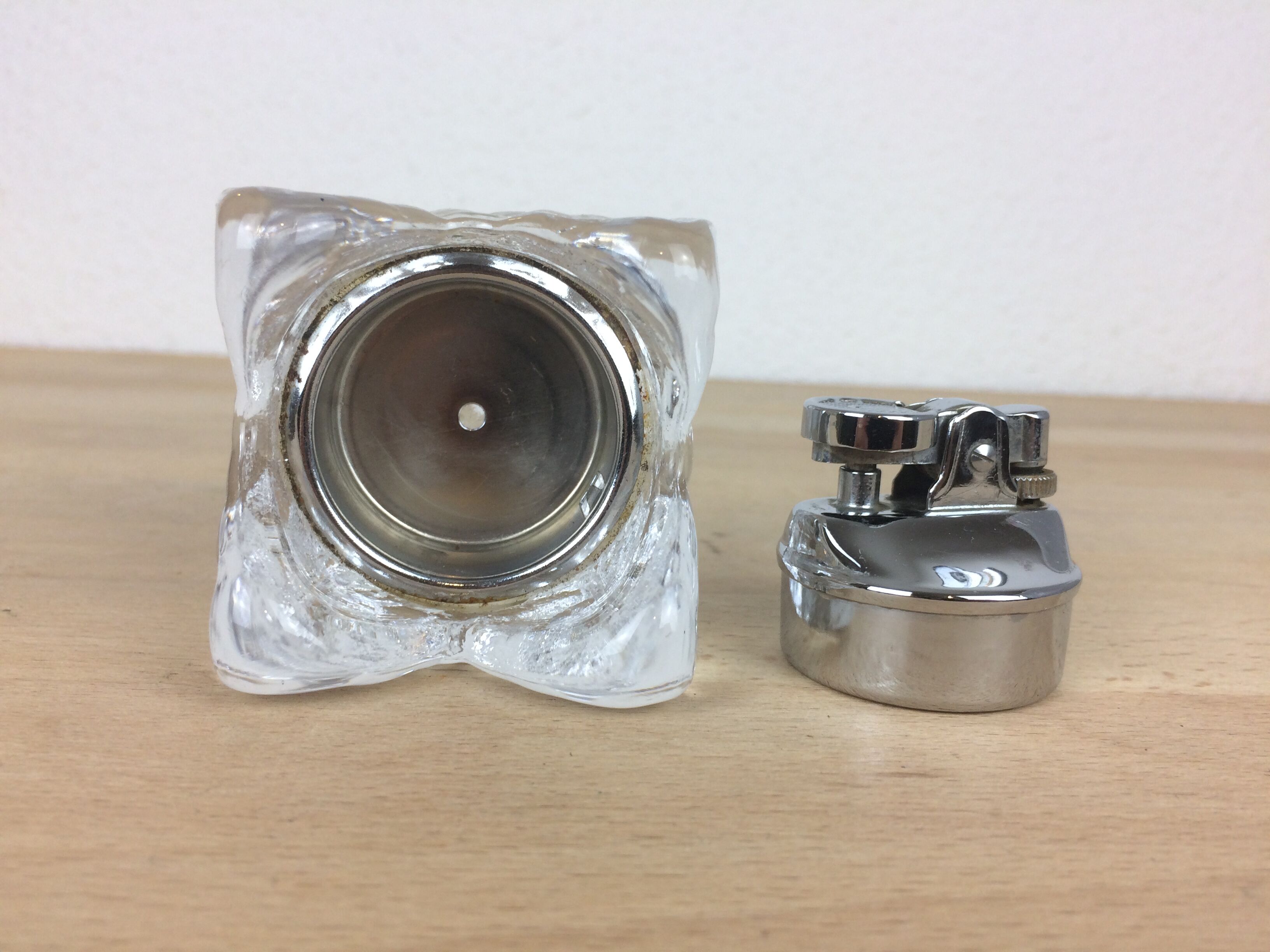 Briquet glaçon cubique en verre