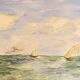 Aquarelle Marine aux voiliers