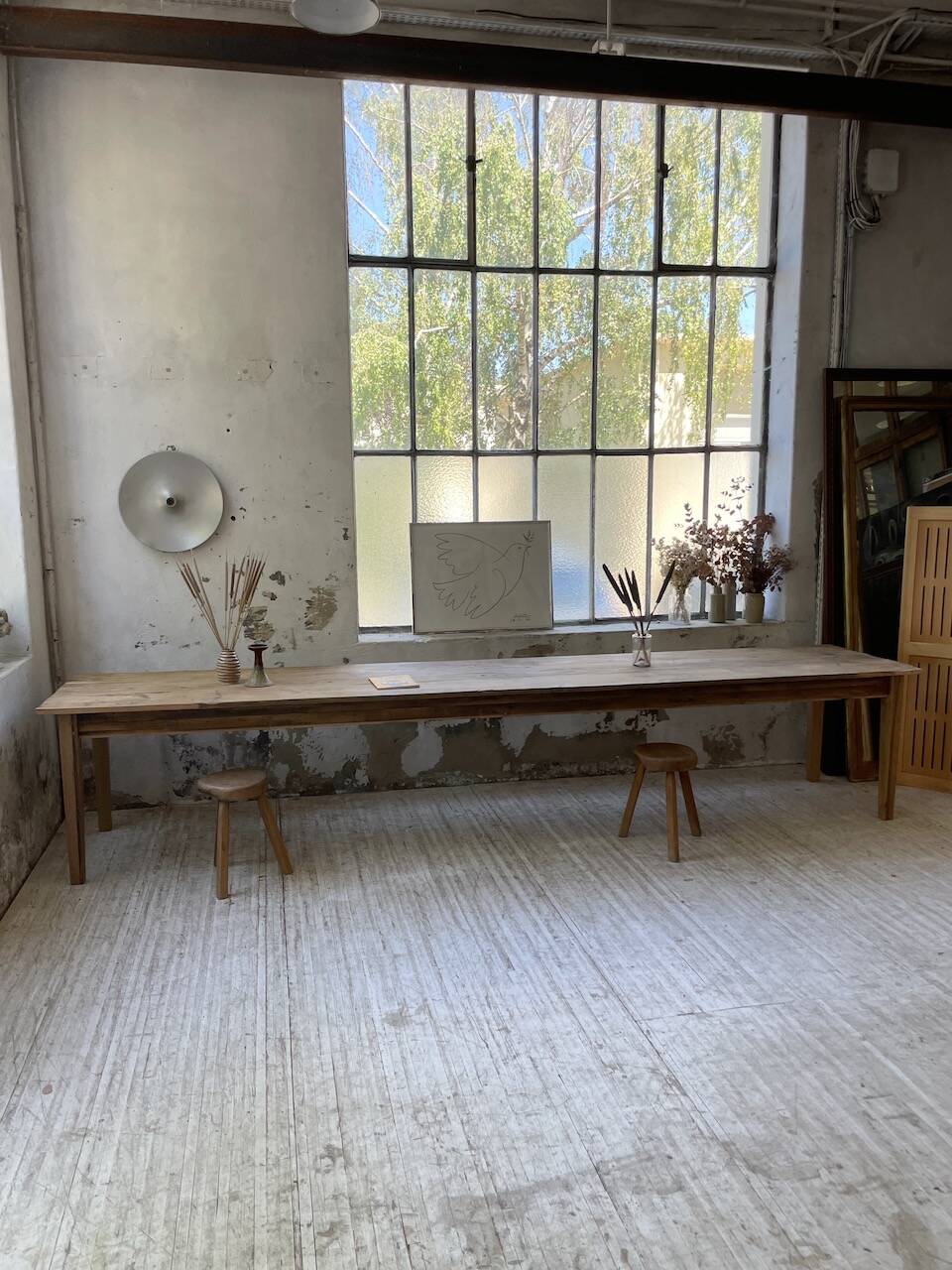 4m XXL pine and oak farmhouse table