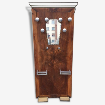 Vestiaire porte manteau des années 30 en bois de palissandre