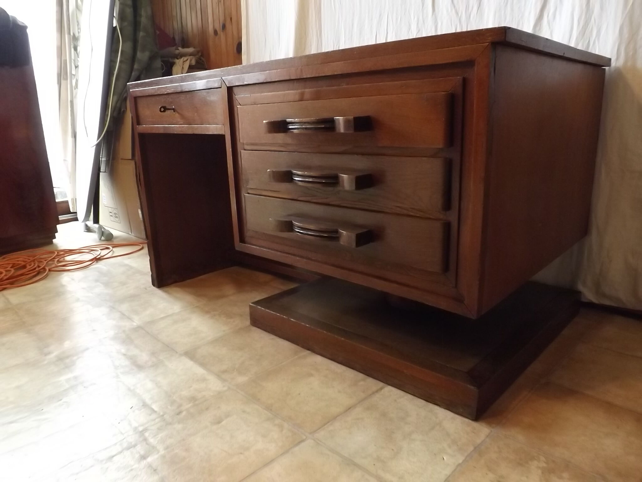 Desk oak art deco 1940