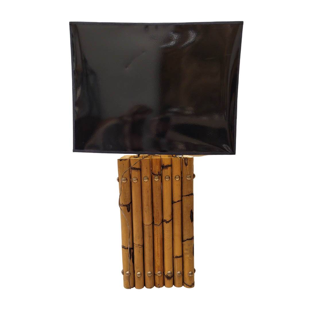Natural bamboo lamp, 70's – Italia