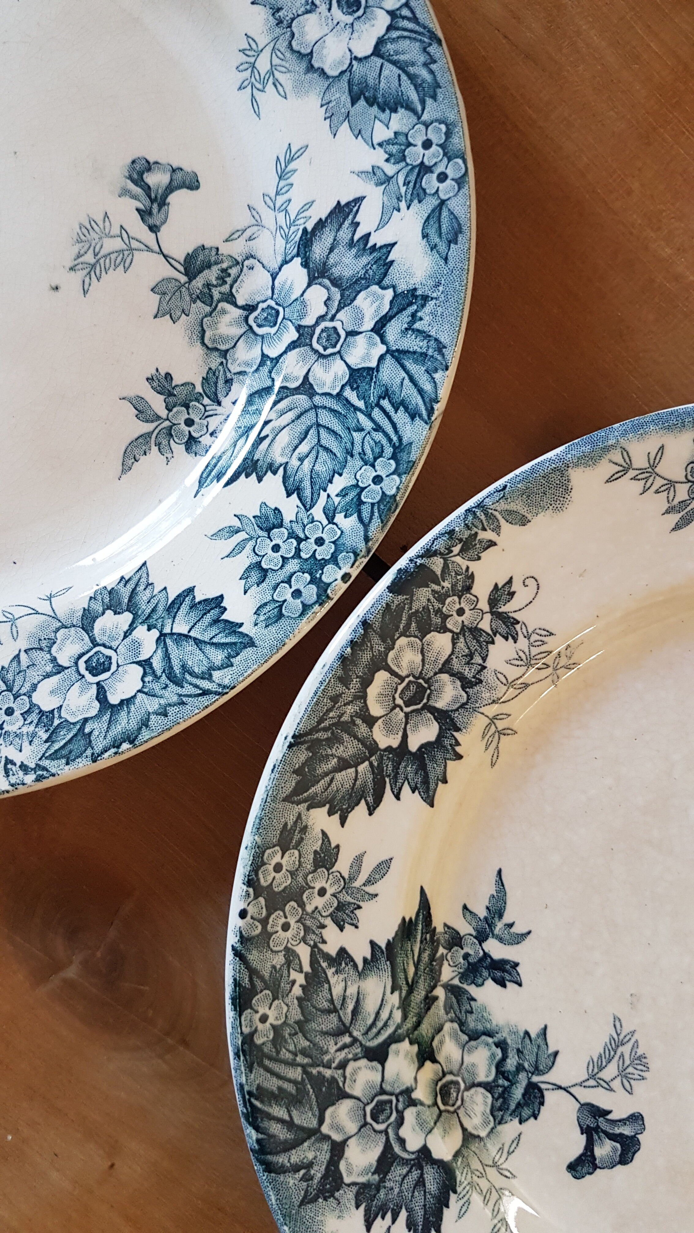 Set of 8 flat plates Saint Amand and Hamage