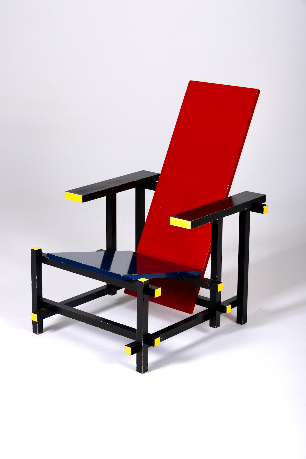 Armchair "Rouge Bleu" Bauhaus spirit, 1970s
