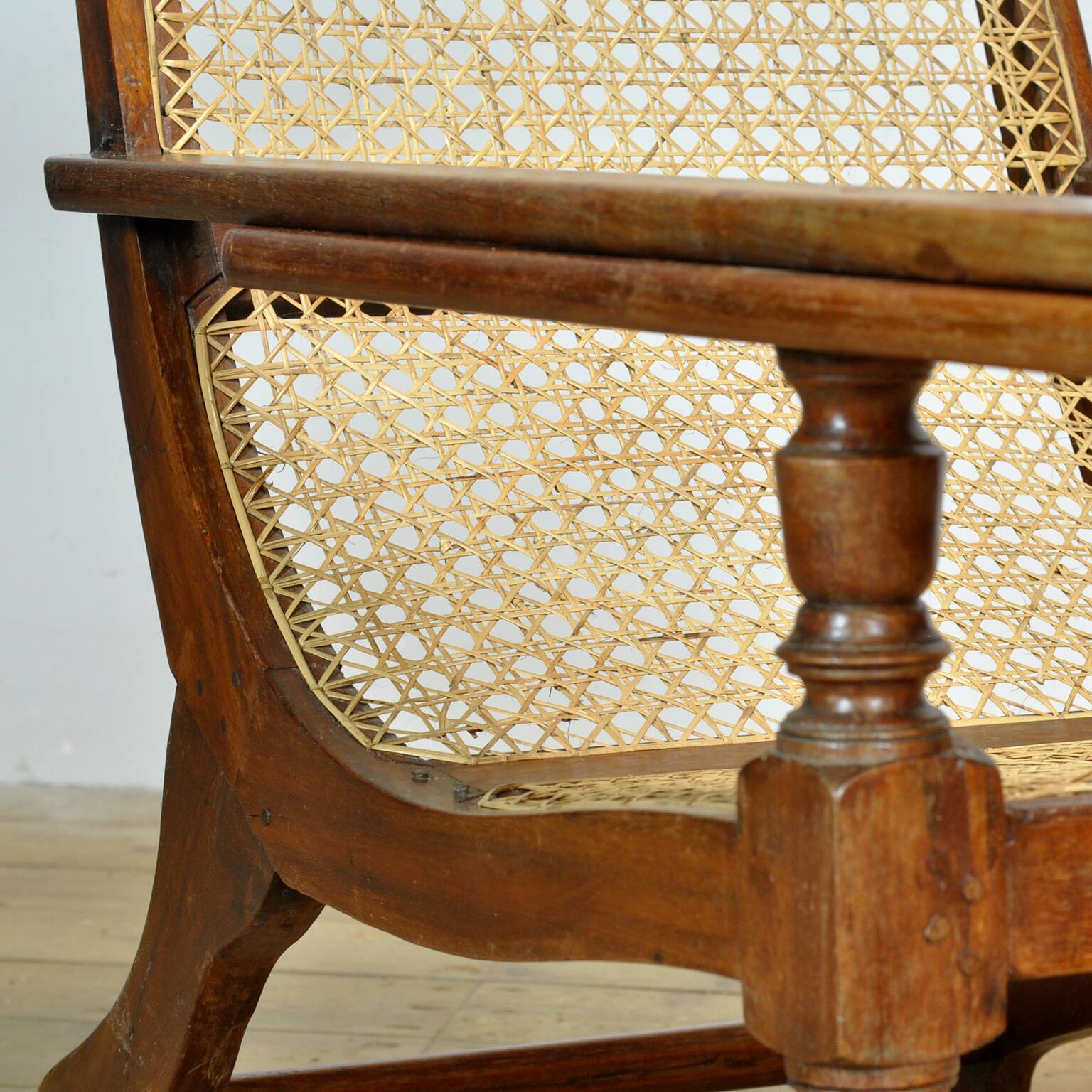 Chaise de plantation indonésienne coloniale hollandaise, vers 1920