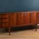 Retro 1960s Restored Long Rosewood Mcintosh Torpedo Sideboard