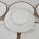 6 white porcelain dinner plates