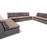 7-piece vintage modular sofa / living room / sofa